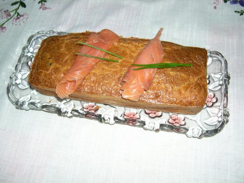 Cake au tarama et saumon fumé